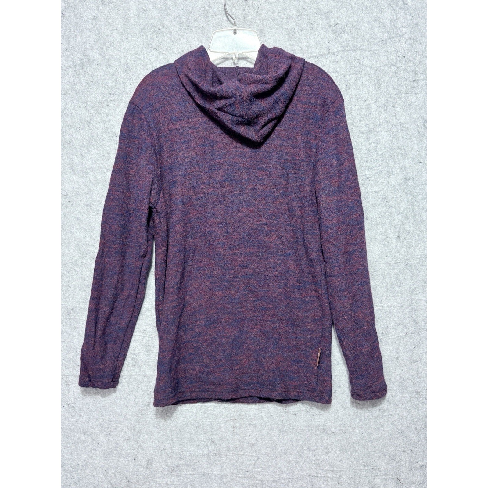 Appalachian Gear Co 100% Peruvian Alpaca Purple Hooded Sweater Men's S Usa New — image 3 of 8